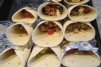 Mexikanische Tortilla - Wraps mit Hähnchenfüllung 20