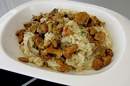 Risotto mit Pfifferlingen und Steinpilzen 8