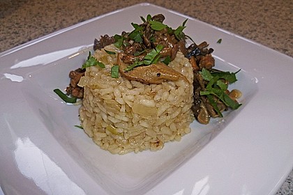 Risotto mit Pfifferlingen und Steinpilzen 10