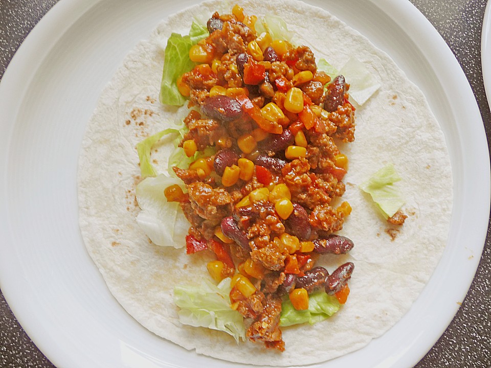 Wraps mit mexikanischer Hackfüllung (Rezept mit Bild) | Chefkoch.de