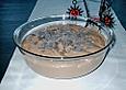 Mousse von dunkler Schokolade
