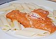 Schinkenrollen an Tomaten - Sahne - Sauce gratiniert