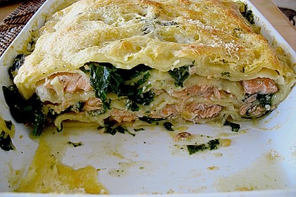 Spinat - Lachs - Lasagne 3