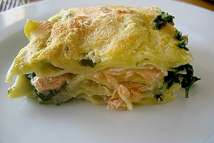 Spinat - Lachs - Lasagne 1