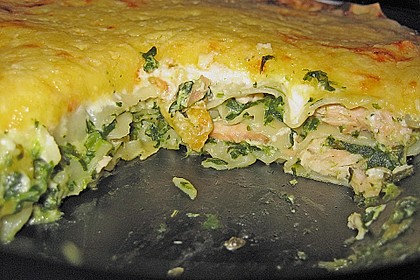Spinat - Lachs - Lasagne 8