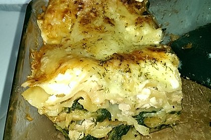 Spinat - Lachs - Lasagne 2