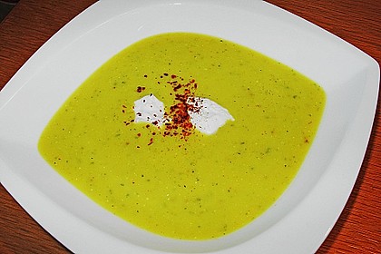 Zucchini - Curry Rahmsuppe 7