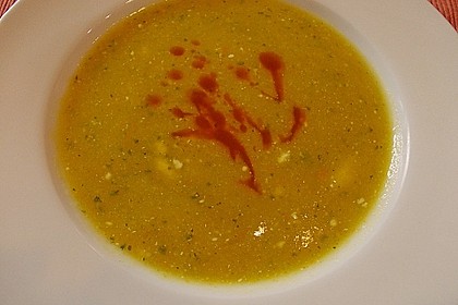 Zucchini - Curry Rahmsuppe 8