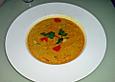 Kokos - Orangen - Ingwersuppe mit Huhn