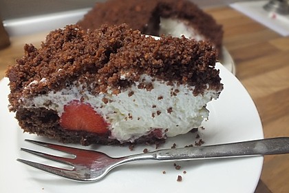 Maulwurfkuchen mit Erdbeeren 9