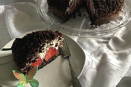 Maulwurfkuchen mit Erdbeeren 3
