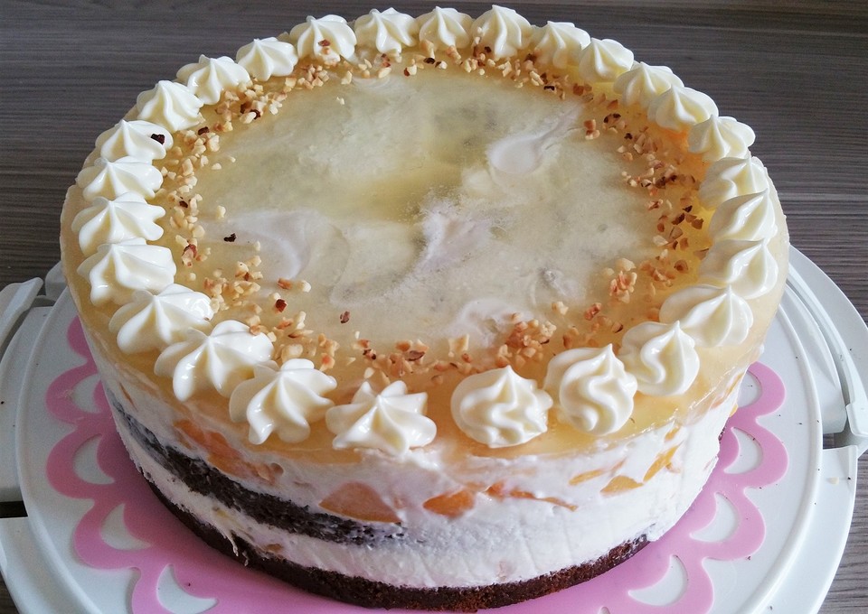 Pfirsich-Joghurt-Torte (Rezept mit Bild) von _Cherrylein_ | Chefkoch.de