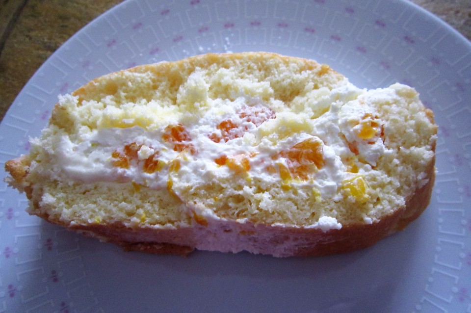 Mandarinen-Schmand-Biskuitrolle (Rezept mit Bild) | Chefkoch.de