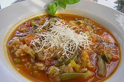 Gemüsesuppe italienische Art 4