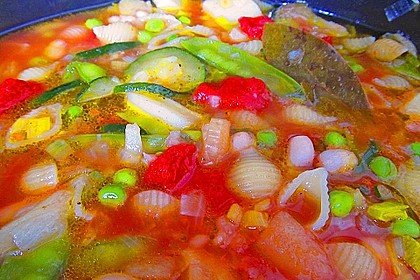 Gemüsesuppe italienische Art 10