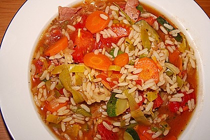 Gemüsesuppe italienische Art 8