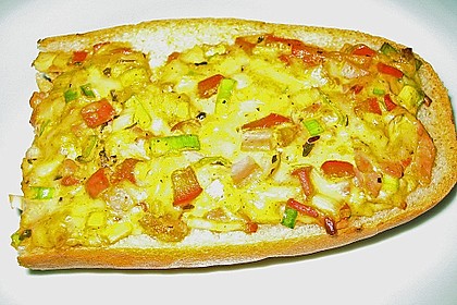 &Uuml;berbackenes Baguette