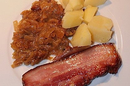 Weißkohl mit gezuckertem Speck 1