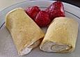 Gef&uuml;llte Crepes mit Amaretto Creme