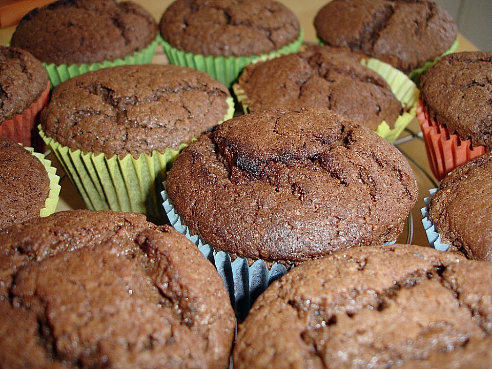 American Brownie Muffins (Rezept mit Bild) von alina1st | Chefkoch.de