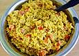 Curry - Reissalat mit Mais und Paprika
