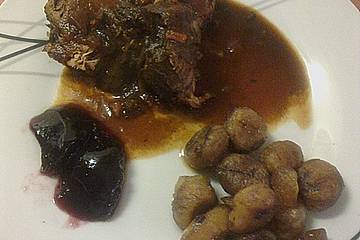 Wildschweinbraten an Waldfrucht - Balsamicosauce