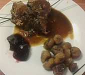 Wildschweinbraten an Waldfrucht - Balsamicosauce (Bild)