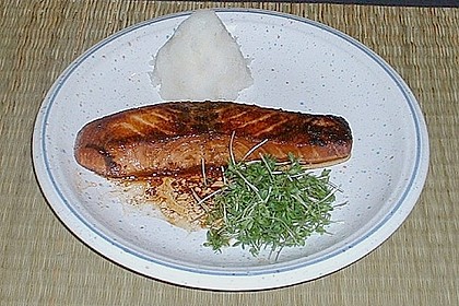 Japanischer gegrillter Lachs mit Teriyaki - Soße 26