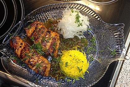 Japanischer gegrillter Lachs mit Teriyaki - Soße 12