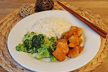 Japanischer gegrillter Lachs mit Teriyaki - Soße 18