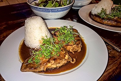 Japanischer gegrillter Lachs mit Teriyaki - Soße 22