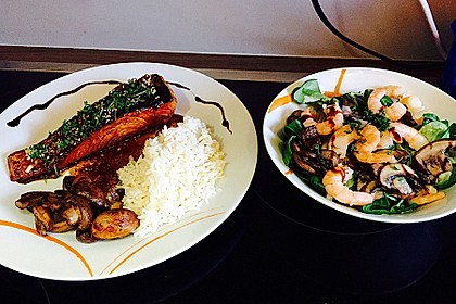Japanischer gegrillter Lachs mit Teriyaki - Soße 5