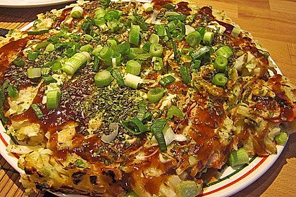 Japanische Pizza bzw. Gem&uuml;sepfannkuchen 6