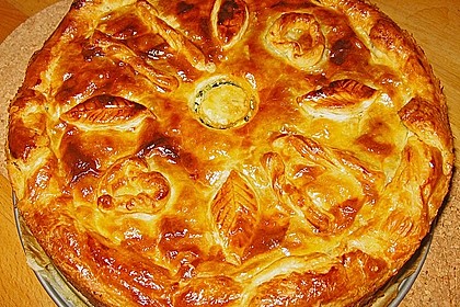 Blätterteig - Pie mit Hackfleisch - Spinat Füllung 1