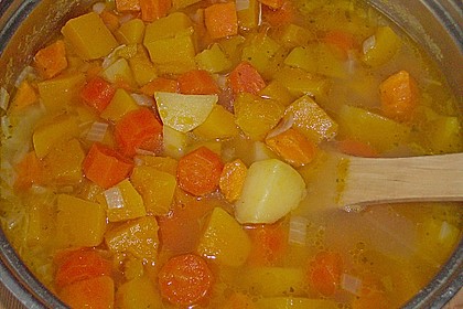 Amerikanische K&uuml;rbiscremesuppe 4