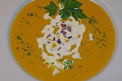 Amerikanische K&uuml;rbiscremesuppe 5