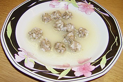 Saure Hackfleischb&auml;llchen - Suppe&nbsp;