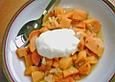 S&uuml;&szlig;kartoffel - Zwiebel Suppe
