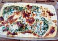 H&auml;hnchenbrustfilet mit Spinat und Gorgonzola &uuml;berbacken
