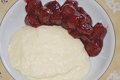 Lecker Grie&szlig;brei mit Kirschen 3