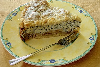 Mohn - Apfelkuchen mit Streusel 10