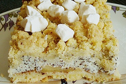 Mohn - Apfelkuchen mit Streusel 11