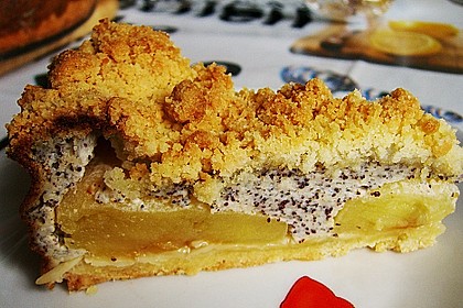 Mohn - Apfelkuchen mit Streusel 12