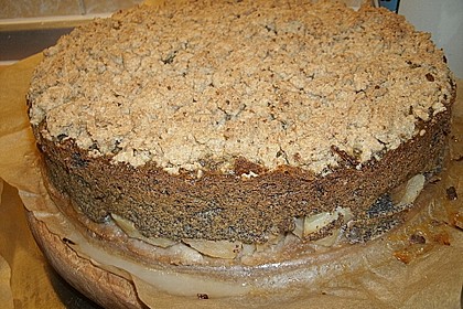 Mohn - Apfelkuchen mit Streusel 14