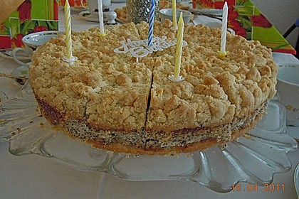 Mohn - Apfelkuchen mit Streusel 16