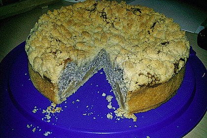 Mohn - Apfelkuchen mit Streusel 19