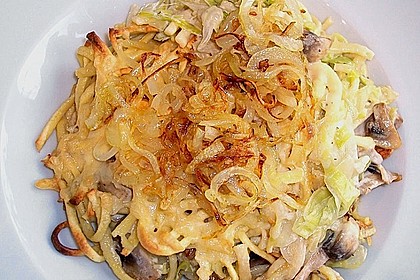 Champignon - K&auml;se - Sp&auml;tzle