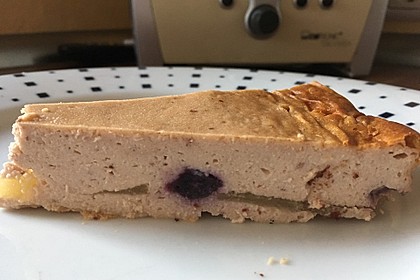 Bodenloser low carb Käsekuchen mit Äpfeln 3