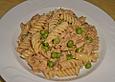 Spaghetti mit Thunfisch - Erbsenso&szlig;e