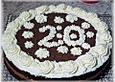 Nutellakuchen mit Sahnegarnitur